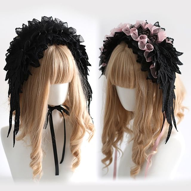 Elfis-Ruffle Lace Headband