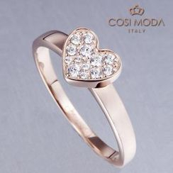 COSI MODA - Steel Ring with Cubic Zirconia