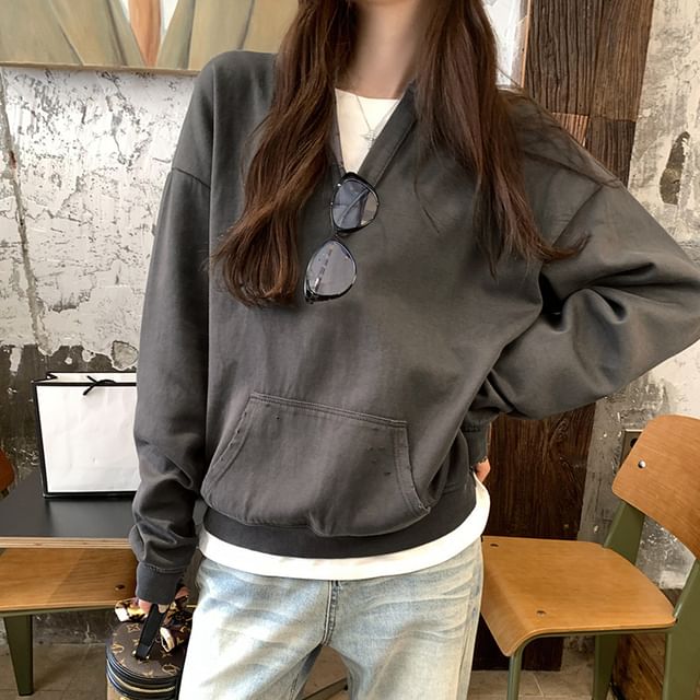 Asiris-Mock Two-Piece Two Tone Hoodie