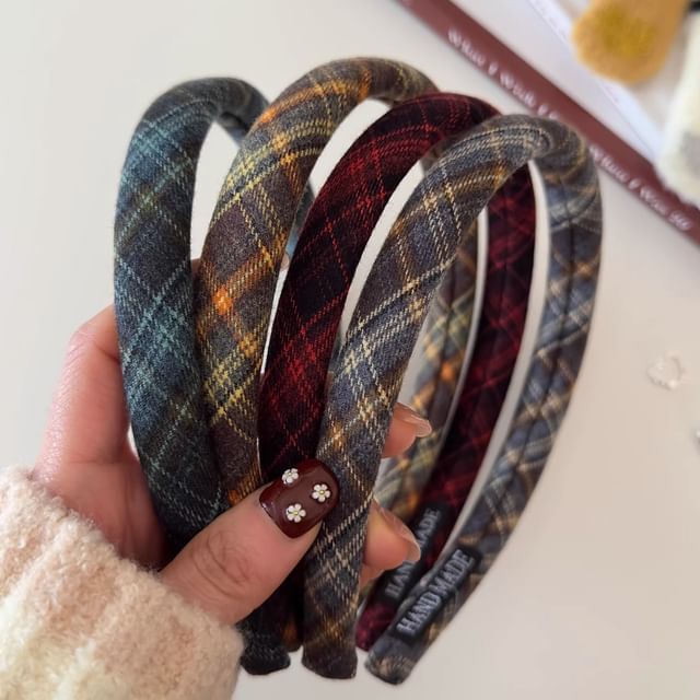 Miss Floral-Plaid Headband