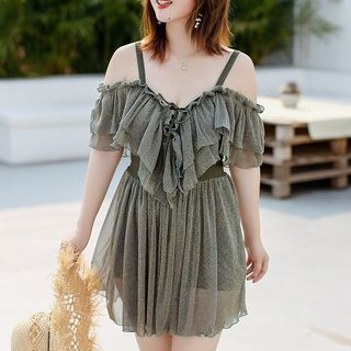 cold shoulder swimdress