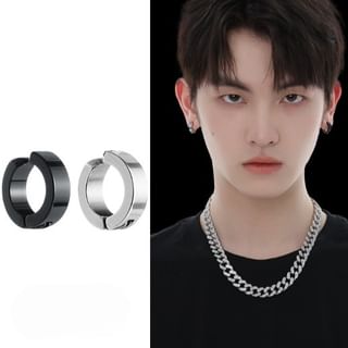 BABLIBU-Steel Hoop Earring