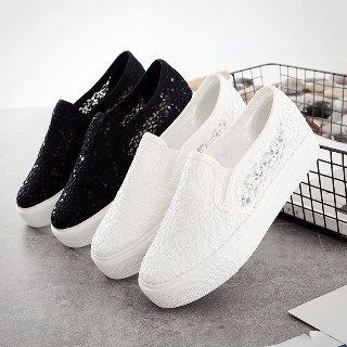 Solejoy-Platform Slip-On Sneakers