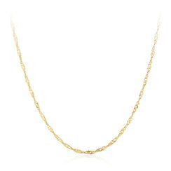 BELEC - Fashion Simple Plated Gold Water Wave Necklace