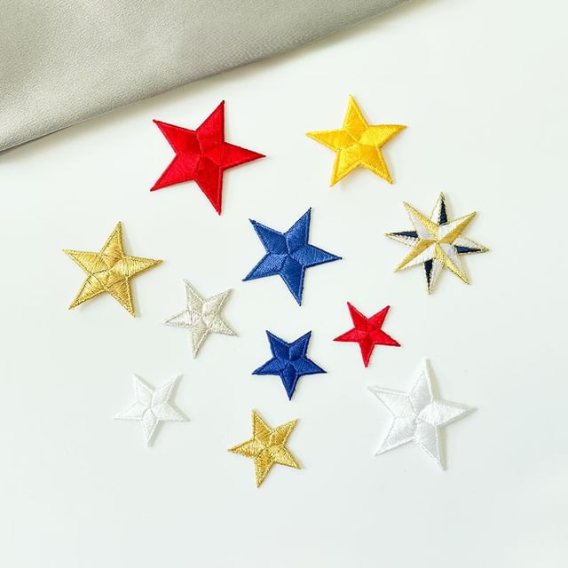 Miumi-Star Embroidered Applique Patch various designs