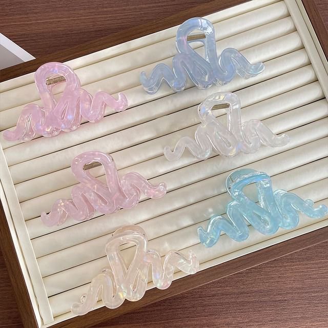 Allyrinta-Wavy Acetate Hair Claw