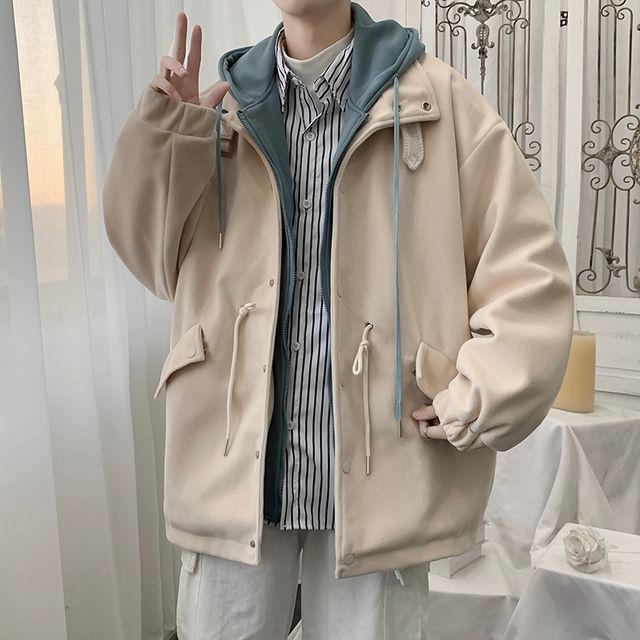 Filmas-Mock Two-Piece Hooded Jacket