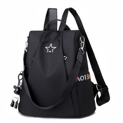 Golden Kelly - Boxy Nylon Backpack Golden Kelly - Boxy Nylon Backpack