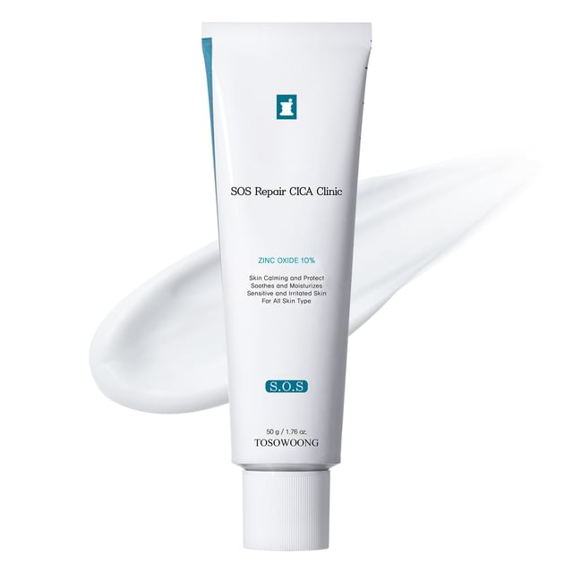 TOSOWOONG - SOS Repair Cica Clinic Zinc Oxide 10% Cream 50g | YesStyle