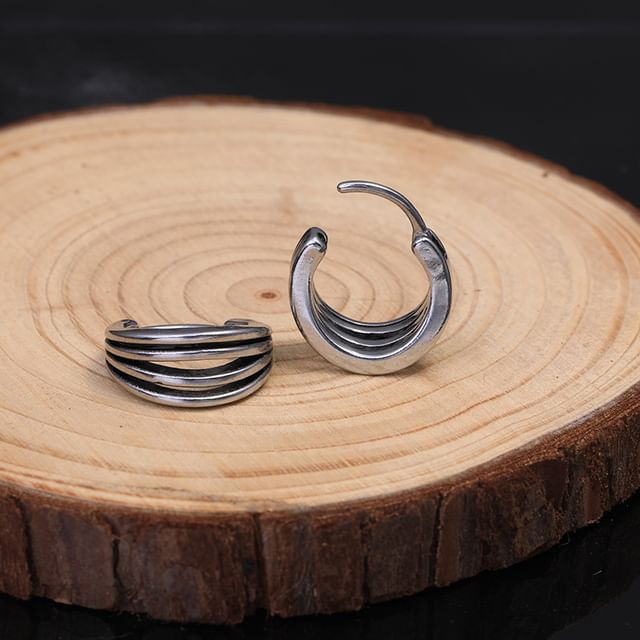 Prushia-Silver Tone Leverback Earring