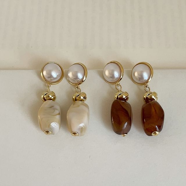 Panda Dama-Resin Dangle Earring