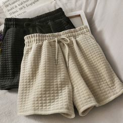 Lemongrass - Plain Plaid Wide Leg Shorts Lemongrass - Plain Plaid Wide Leg Shorts