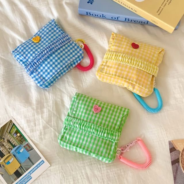 TangTangBags-Gingham Coin Purse