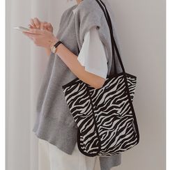 wallFLOWERz - Zebra Print Tote Bag wallFLOWERz - Zebra Print Tote Bag