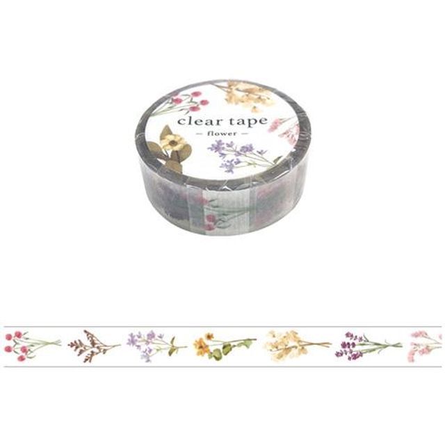 MIND WAVE-Clear Tape 15mm Flower
