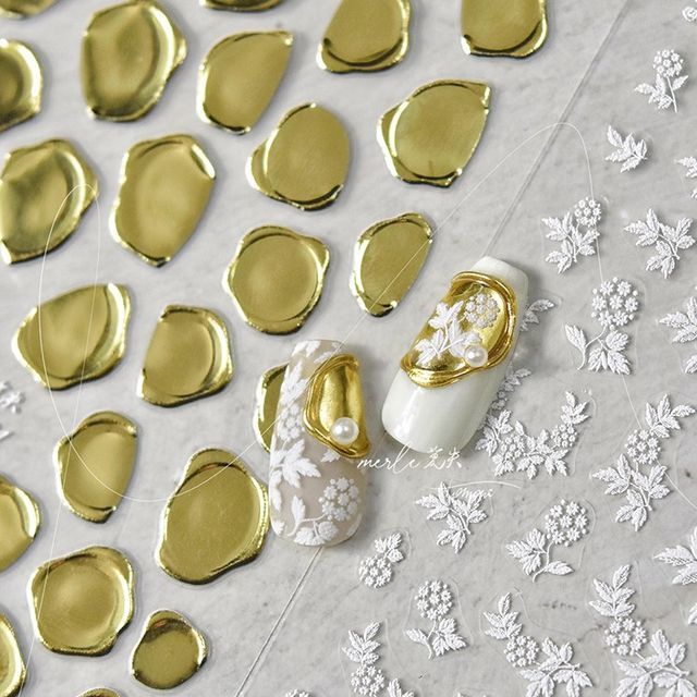 tomoni Metallic Seal Nail Art Stickers YesStyle