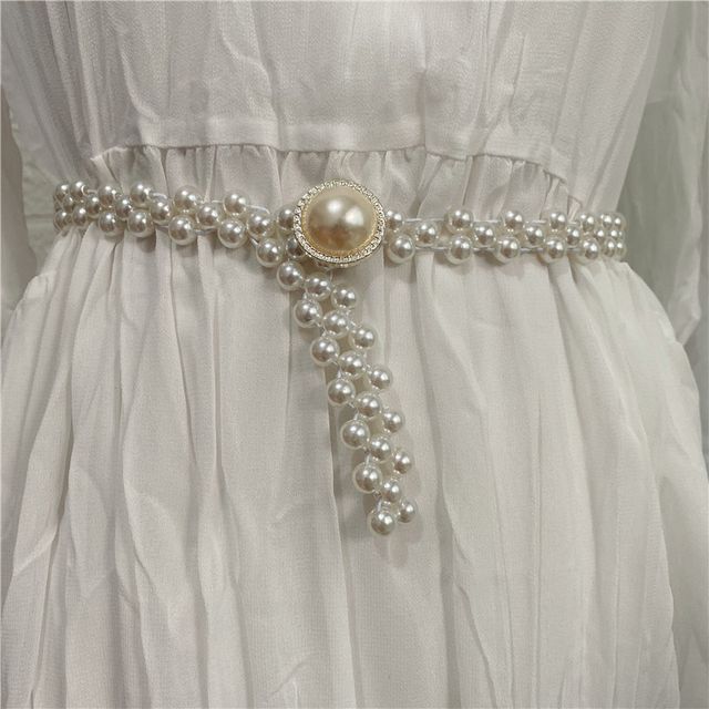 Coralline - Faux Pearl Belt