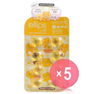 ellips - Kakao Friends Vitamin Smooth & Shiny Hair Oil Capsule Blister 5pcs Bundle Set