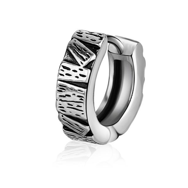 Prushia-Stainless Steel Hoop Earring
