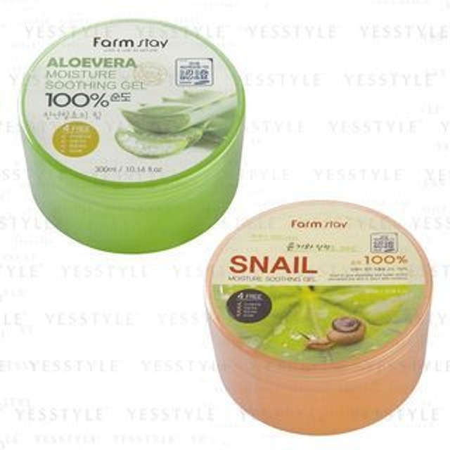 Farmstay - 100% Moisture Soothing Gel 300ml - 2 Types | YesStyle