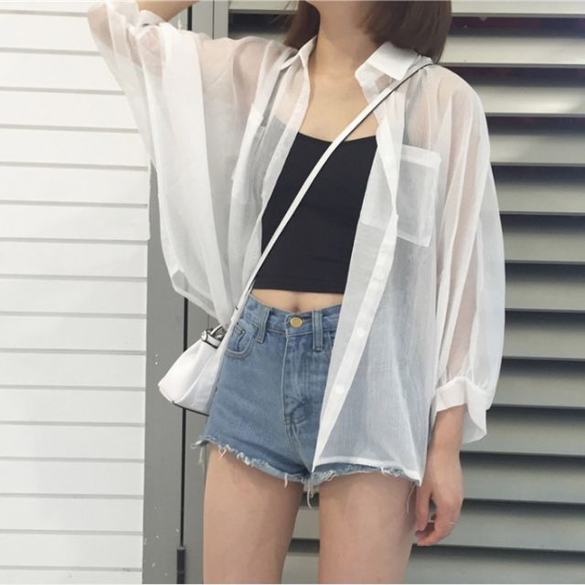 Cossita-Chiffon Long-Sleeve Blouse