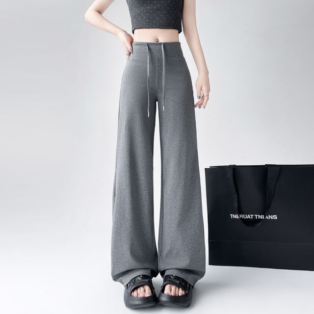 Magimomo-Drawstring Waist Baggy Sweatpants Various Designs