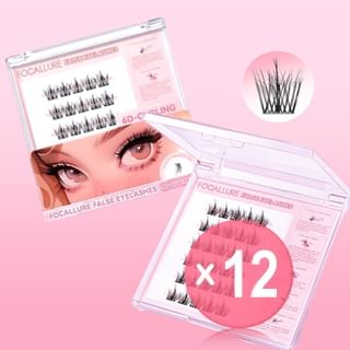 FOCALLURE - Glue-Free False Eyelash - CE04 (x12) (Bulk Box)