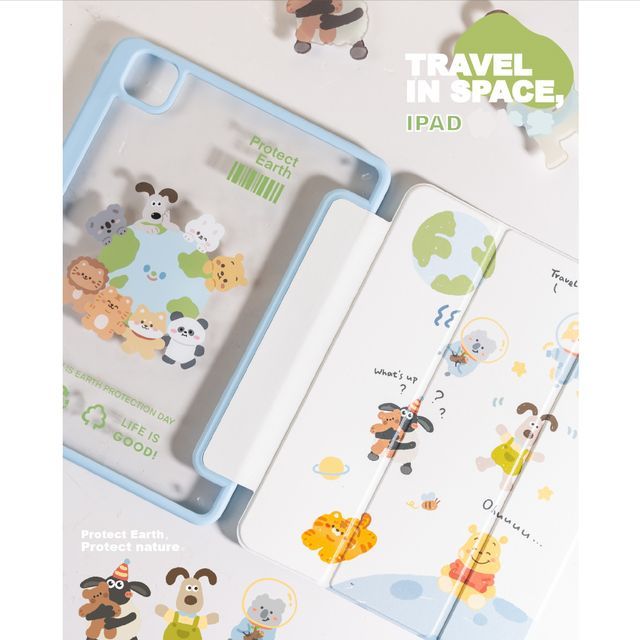Just In Case-Planet Print iPad Case