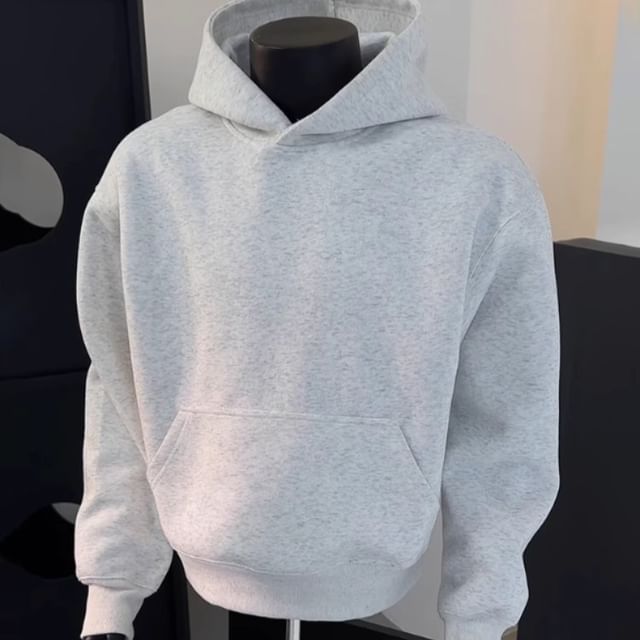 Kimeya-Plain Loose Fit Hoodie