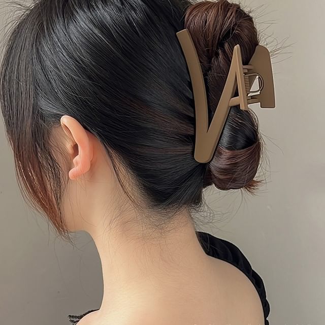 moliveny-Plain Matte Hair Claw
