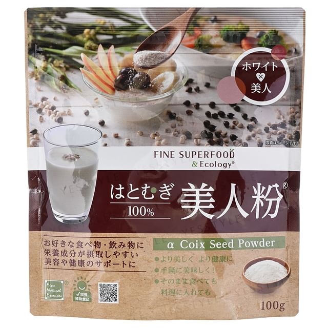 FINE JAPAN-Fine Superfood Ecology Pó de Semente de Coix-100g