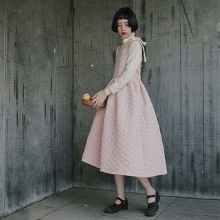 Ames - Midi Pinafore Dress | YesStyle