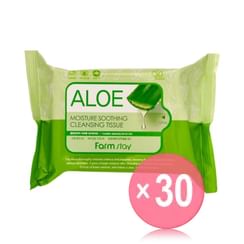 Farm Stay - Aloe Moisture Soothing Cleansing Tissue (x30) (Bulk Box)