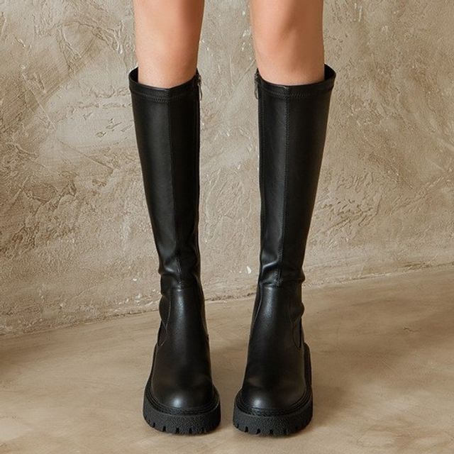 Flikah Block Heel Tall Boots | YesStyle