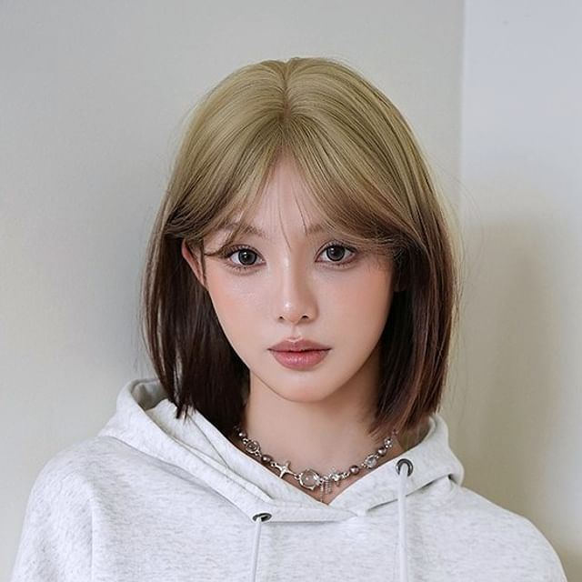 SEVENQ-Short Full Wig - Straight Gradient
