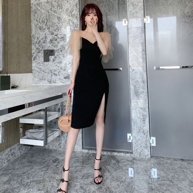 knee length dresses for ladies Set the Stage Mini Dress main image 1