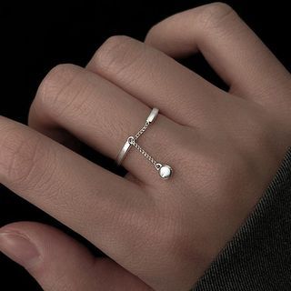 Parskletie-Polished Pendant Sterling Silver Ring