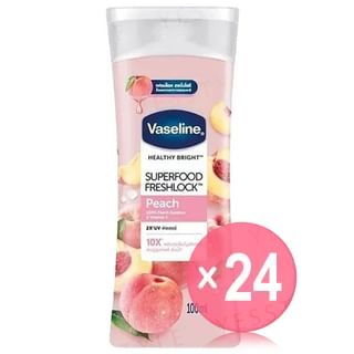 Vaseline - Healthy Bright Superfood Freshlock 100% Peach Essence & Vitamin E Body Lotion 100ml (x24) (Bulk Box)