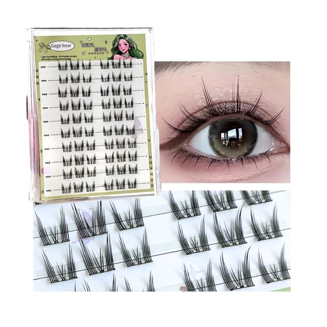 Gege Bear-Glue Free False Eyelashes - Cat