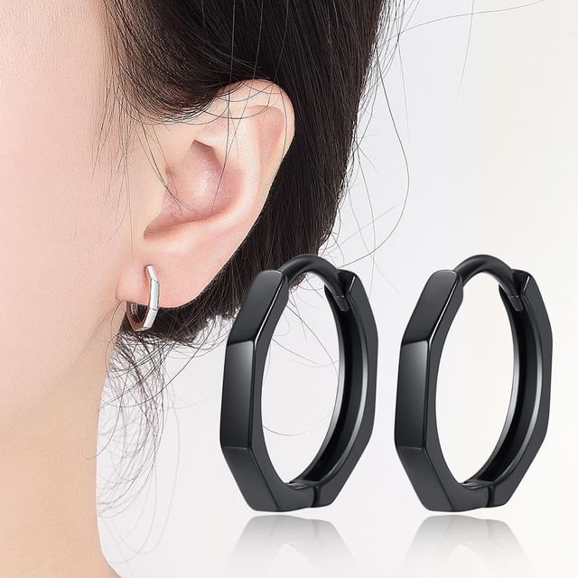 Seirios-Hexagon Hoop Earring