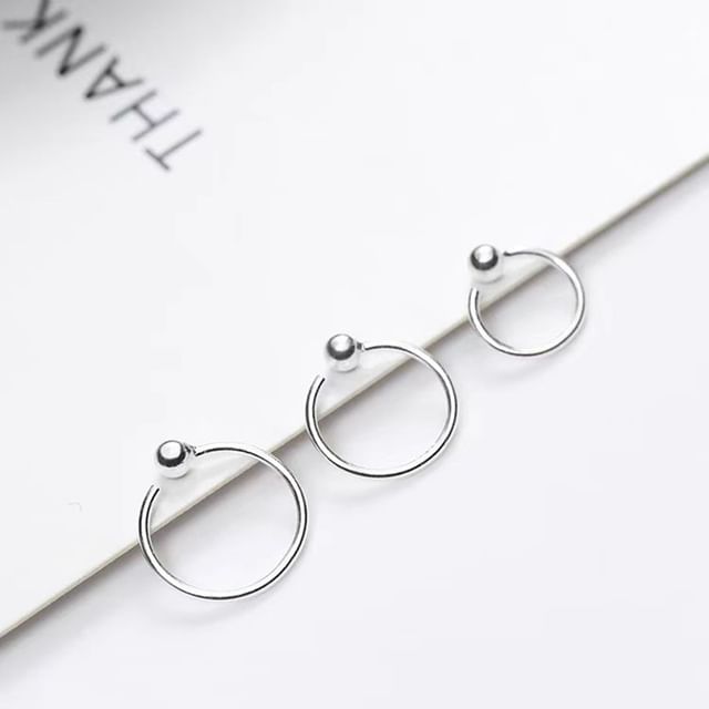 Gaya-Beaded Hoop Earring