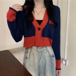 Secolo - Color Block Knit Cardigan