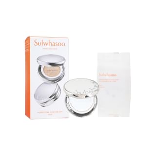 thumbnail image 2 of Sulwhasoo Perfecting Cushion Airy Foundation Set (15g + Refill) - All Skin Types, New 2 of 4