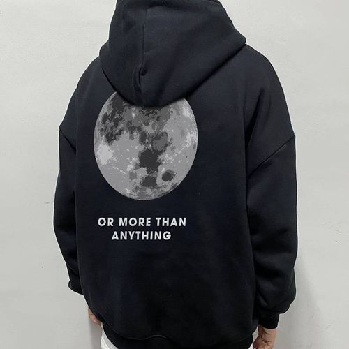 Moon best sale print hoodie