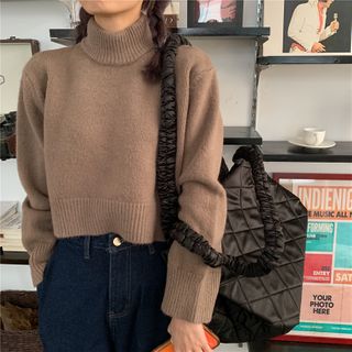 Serendipitous - Cropped Mock-Neck 