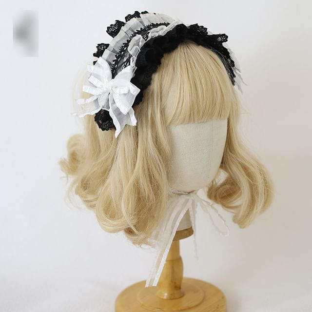Elfis-Shirred Lace Headband