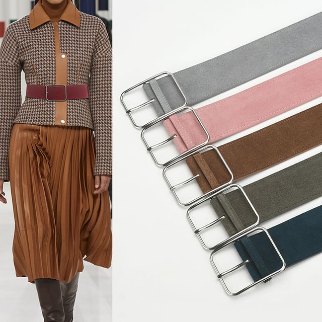 Rofuka-Genuine Suede Belt