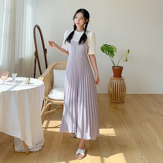 Spaghetti strap pinafore dress Clearance