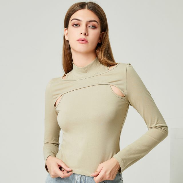 ★YESEYESEE★ YES Mock Neck LS White YS243TTSLT04WHT YES ZEE By ESSENZA | White Men's Turtleneck | YOOX