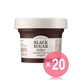 SKINFOOD - Black Sugar Perfect Essential Scrub 2X Mini (x20) (Bulk Box)